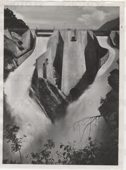 Poglia Dam and reservoirs. Cedegolo, Italy