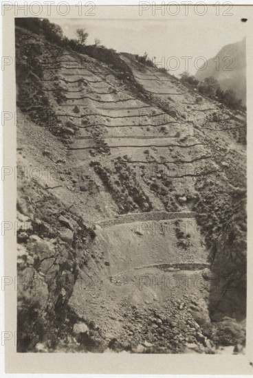 Land works in order to prevent the erosion of the soil