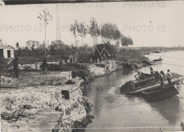 Po River land reclamation works