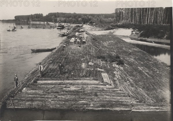 Po River land reclamation works