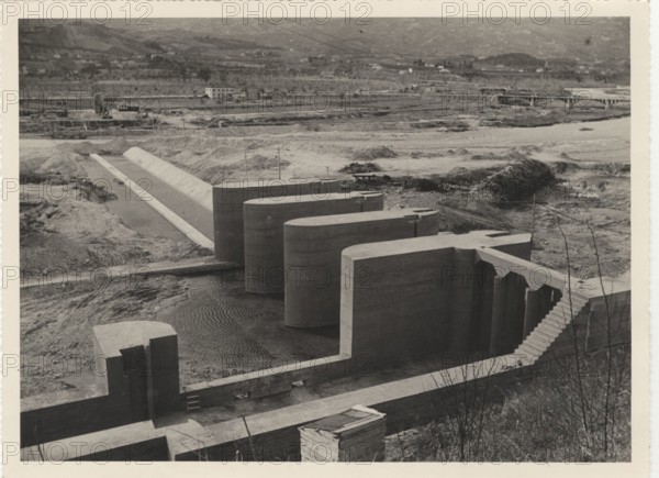 Dolo river water arrangment works. Ascoli Piceno, Italy