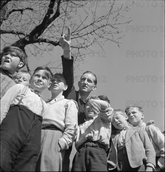 Belgian children on holiday for convalescence in Switzerland, 1942.