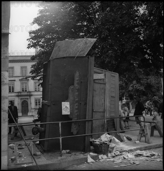 Protest against National Socialism in Schaffhausen 1945.
