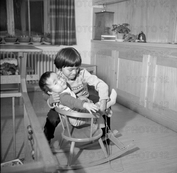 Tibetan children in Waldstatt 1963.