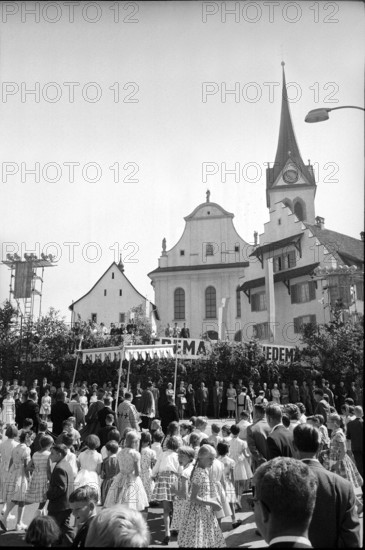 1000 years jubilee of church of Hochdorf 1962.