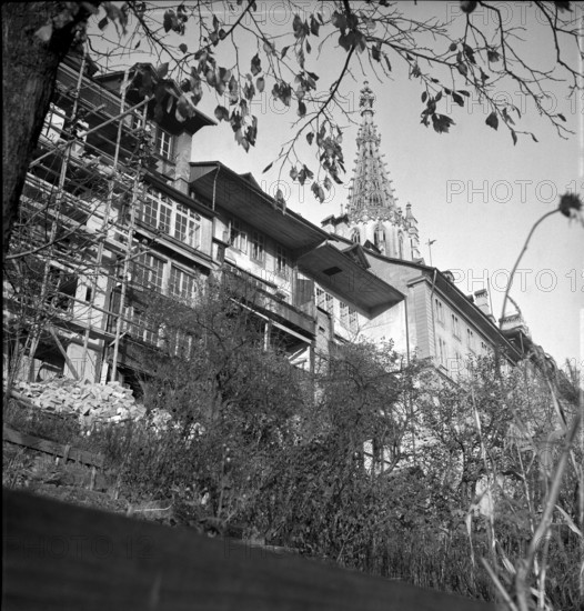 House fronts at Herrengasse Berne 1954.