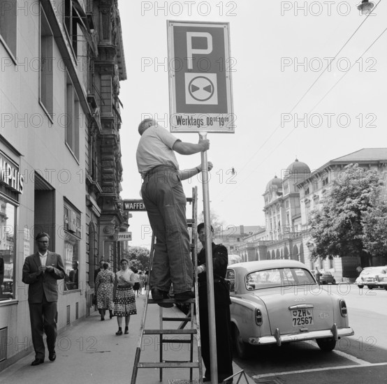Introduction of Parking Disc in Winterthur, 1961.