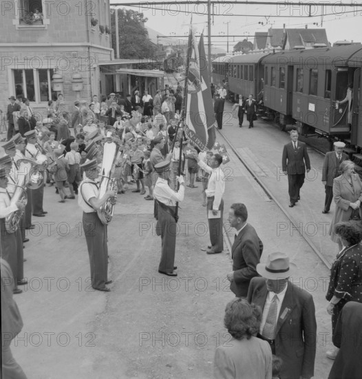 Social democratic festivity in Siebnen, 1953.