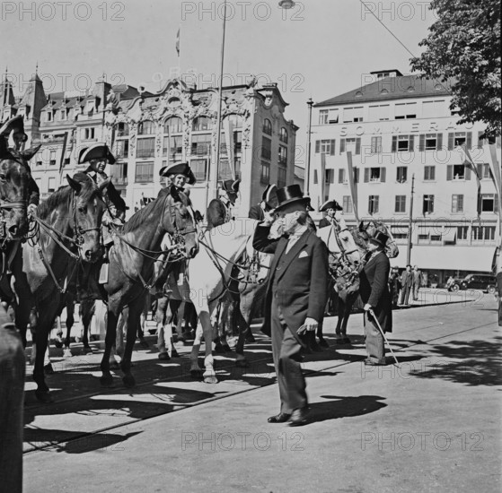 Landi 1939: Lord Mayor of London visiting Zurich.