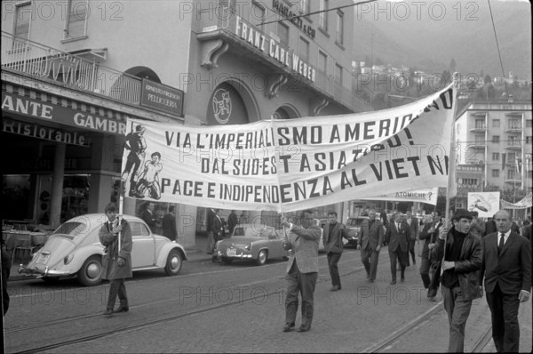 Protest against war in Vietnam.