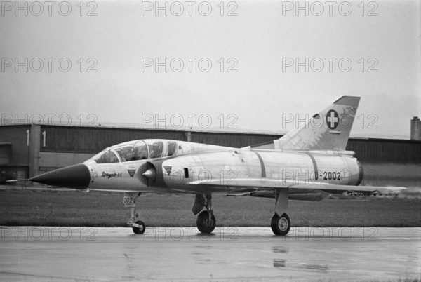 Mirage on runway, Payerne 1966.
