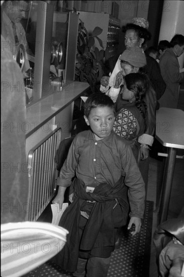 Arrival of the first Tibetan refugees in Switzerland, Kloten 1961.