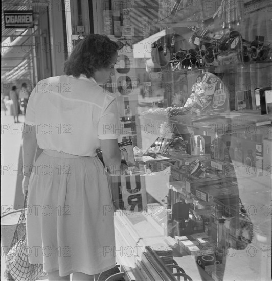 Scene from the Langstrasse in Zurich 1949.