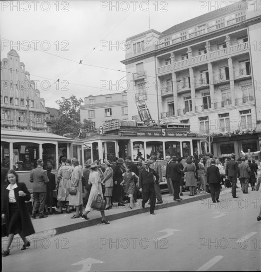 Paradeplatz in Zurich 1941.