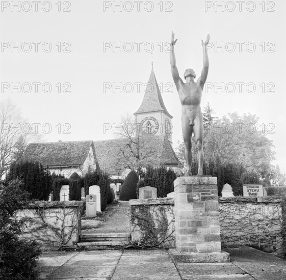 Cemetery in Zurich, 1953.