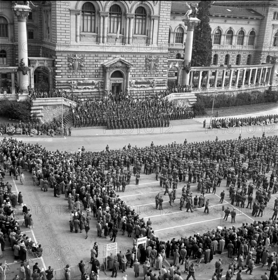 Funeral of General Guisan, 1960.