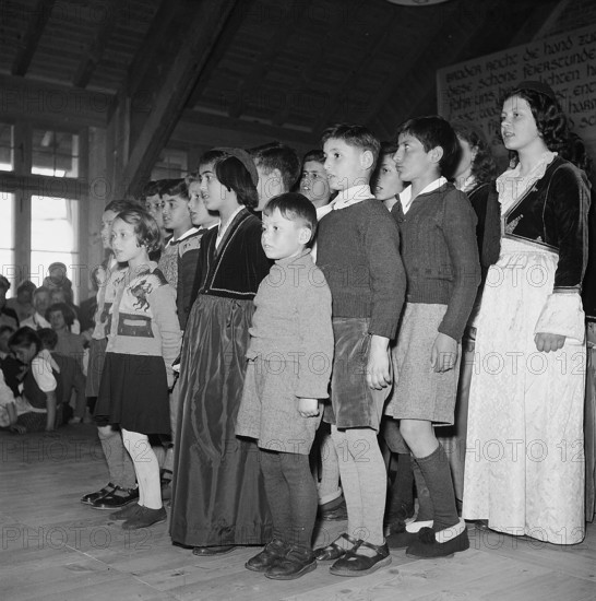 Children's choir, Pestalozzi Children's Village 1952.