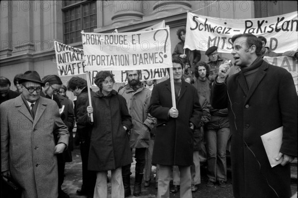 Jean Ziegler, rally in Bern in 1971.