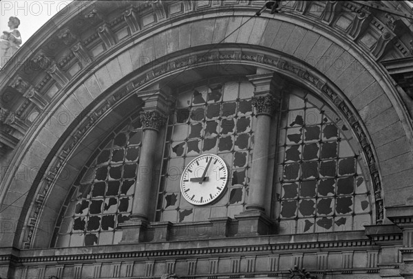 Fire at Lucerne main station 1971.