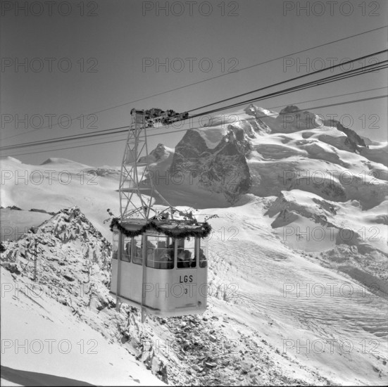 Cableway Gornergerat 1957.