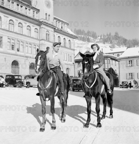 St. Moritz 1947: ride out.