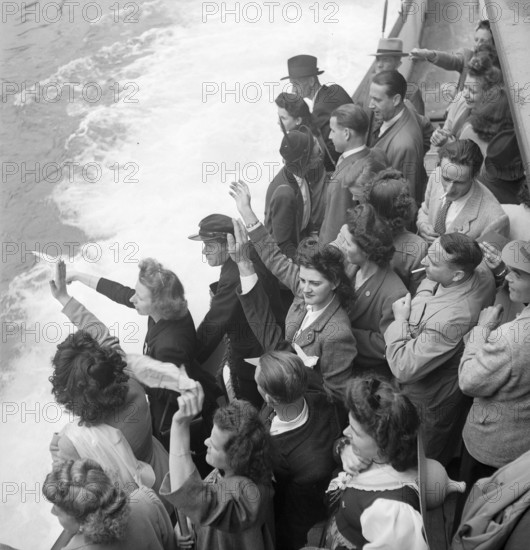 Lausanne; Innovation employees at firm's party; 1946.