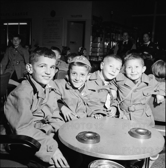 Greek children with tuberculosis recover in Switzerland, 1956.