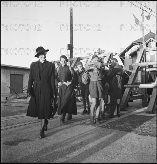 WW 2: border traffic, frontier traffic, Moillesullaz 1944.