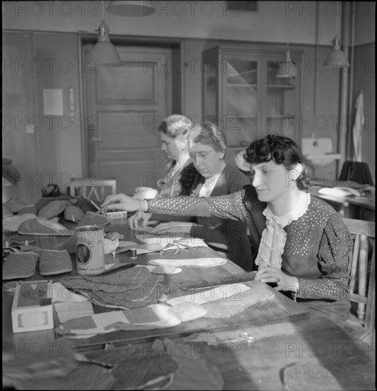 Women during World War 2; school for women's work; 1939.
