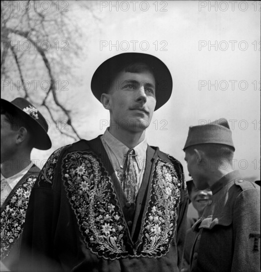 Young man at the Voters meeting Sarnen 1940.