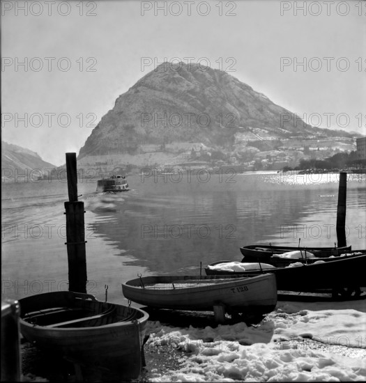 Lugano in Winter, 1947.