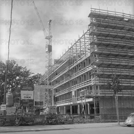 Geneva: world meteorological organization (WMO) headquarters under construction; 1959.