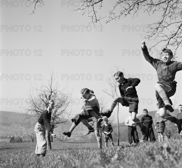Belgian children on holiday for convalescence in Switzerland, 1942.