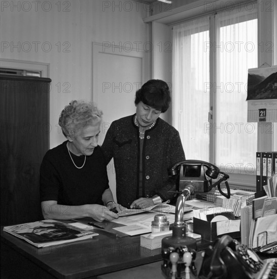 L'Illustre, employees of the magazine, 1965.