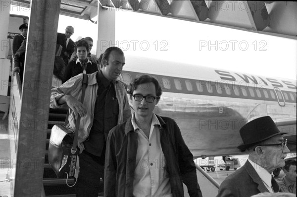 Jacques Pilet and Jean Martel back from Amman, 1970.