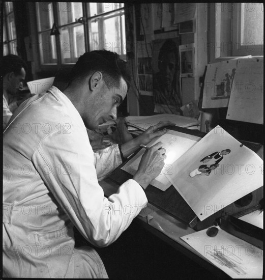 Cartoon about Swiss donation, 1942.