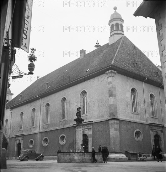 Temple du Bas in Neuchatel 1948.