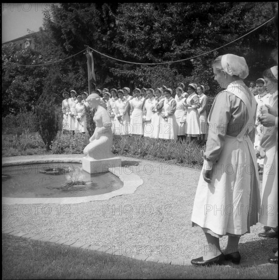 Festivity in nursing school La Source in Lausanne 1959.