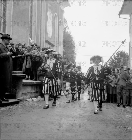 Procession at the Voters meeting Trogen around 1950.