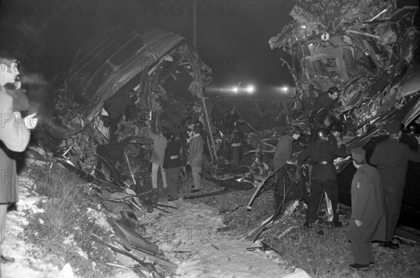 Railway accident in Feldmeilen 1971.
