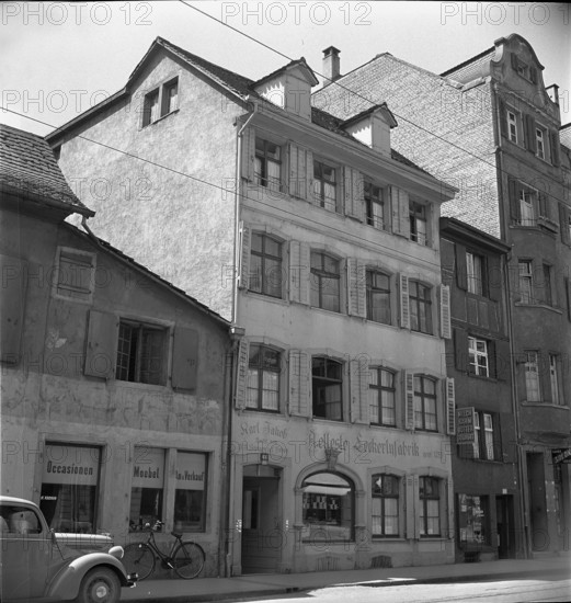 Basle; builidings in the old town; 1946.