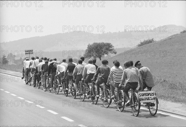 Bike for 28 people, 1967.