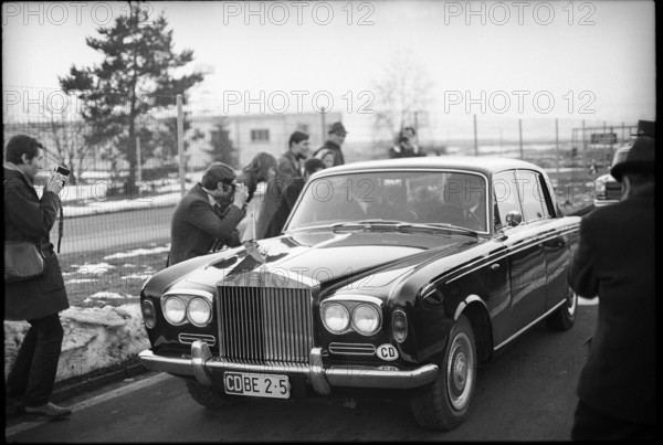 Reto Hugin taking foto of empress Farah Diba, 1969.