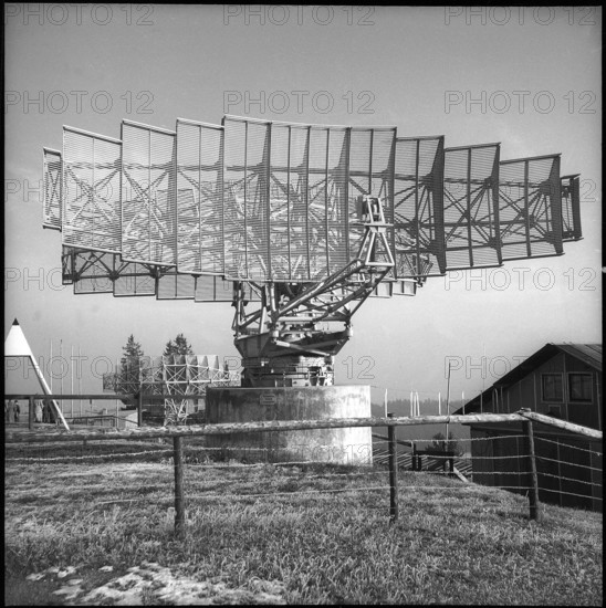 Antenna, radar experiment center Butschelegg, Oberbutschel 1954.