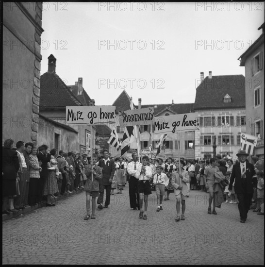 Festival of the people of the canton Jura, 1954.