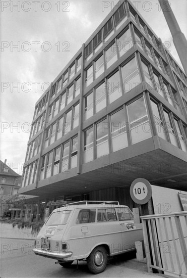 SDA headquarters in Postbahnhof building, 1971.