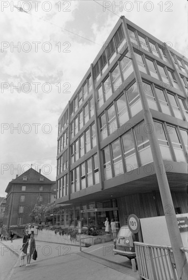 SDA headquarters in Postbahnhof building, 1971.