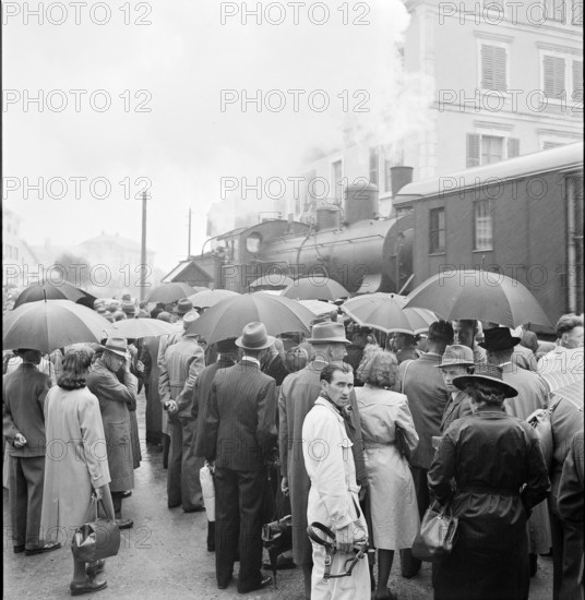 Arrival to the 40th Marche-Concours Saignelegier, 1943.