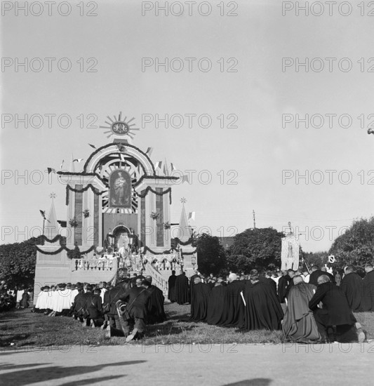Rosary celebration in Einsiedeln, 1941.