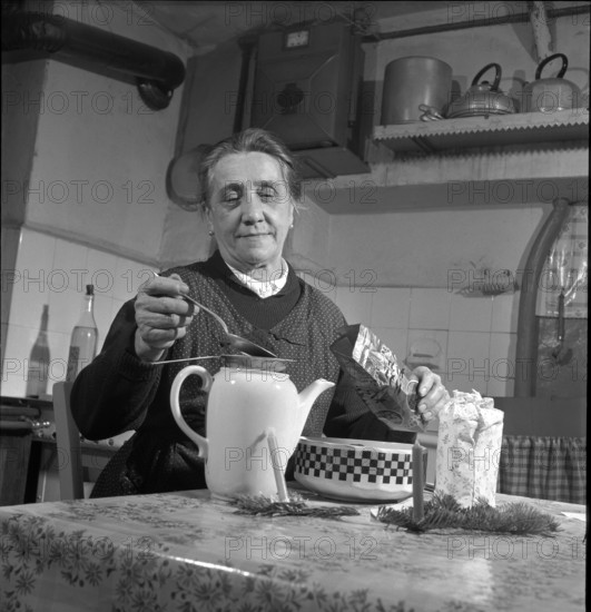 Don Robin day in La Tour de Peilz, 1954.